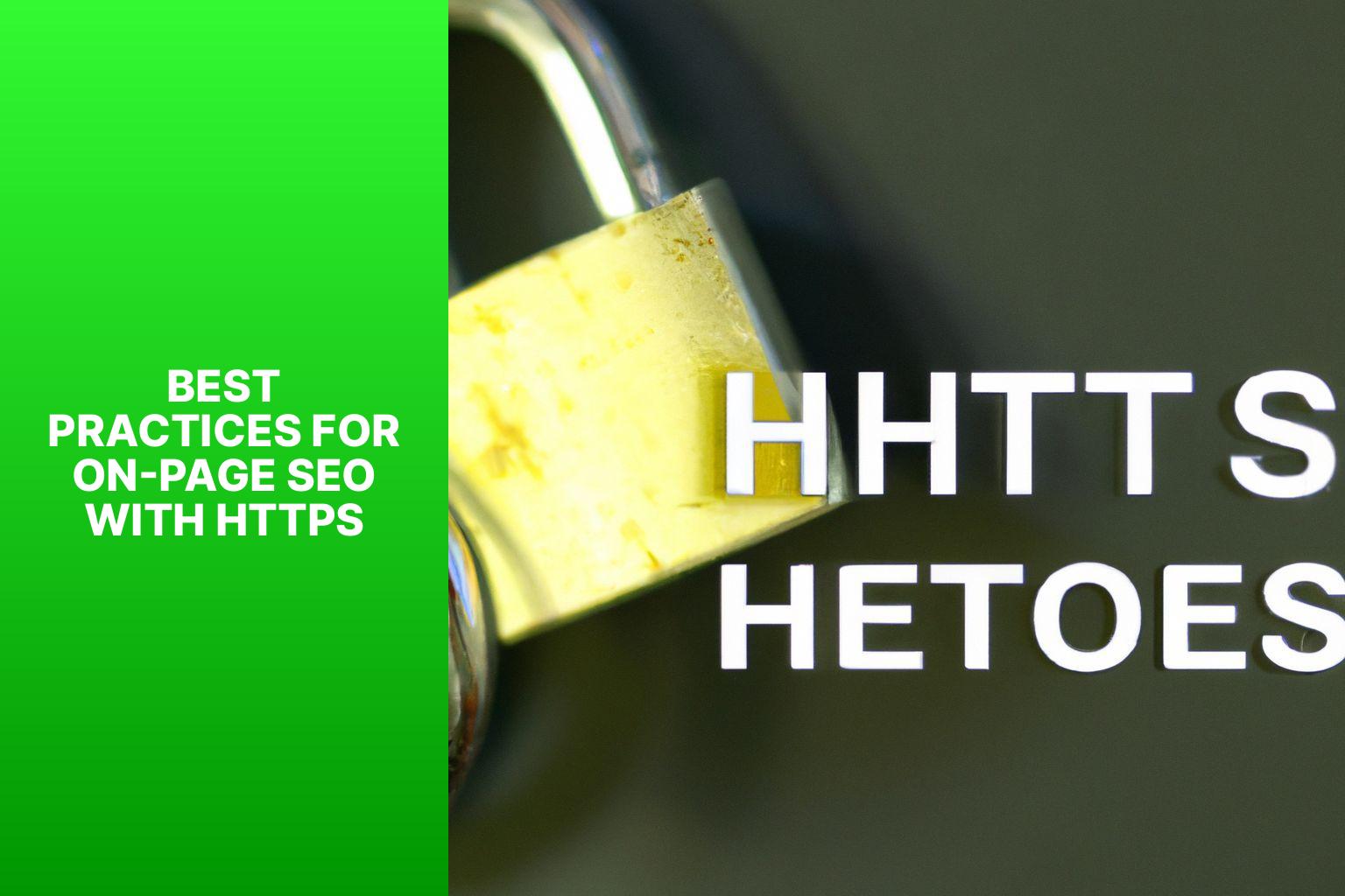 Best Practices for On-Page SEO with HTTPS - The Role of HTTPS in On-Page SEO 